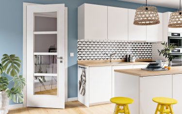 Dveře Sapeli Mera CPL bílý beton