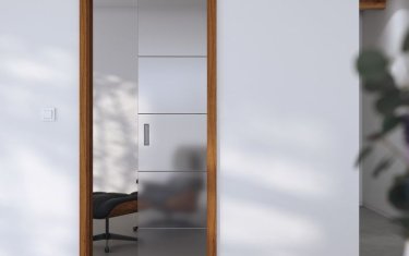 Skleněné posuvné dveře do pouzdra, Sapglass 