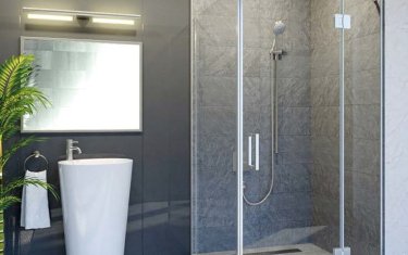 Sprchový kout, kování Bologna, čiré sklo