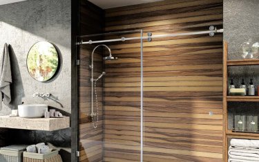 Sprchová zástěna s pouvnými dveřmi, kování Verona